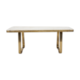 Mosaic & brass coffee table by Berthold Muller