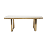Mosaic & brass coffee table by Berthold Muller