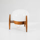 Wood and glass table lamp by Uluv