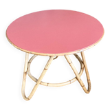 Rattan, bamboo, vintage coffee table