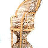 Emmanuelle armchair in doll rattan 48 cm