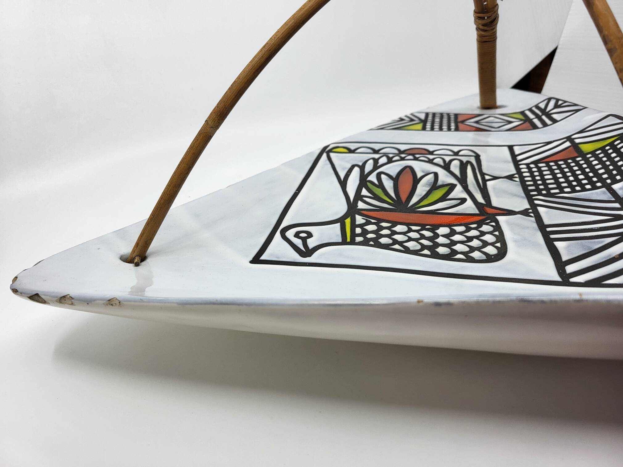 Colossal Roger Capron ceramic cup from the French Riviera, 1950s