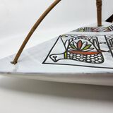 Colossal Roger Capron ceramic cup from the French Riviera, 1950s