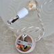 Suspension art nouveau style cacker in white frosted glass