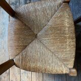 2 chaises en bois avec canage