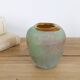 Vintage Glass Art Vase Hand Blown Iridescent Rainbow Gold