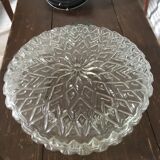 Vintage moulded glass ceiling 29cm
