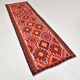 Vintage Orange & Blue Tribal Kilim Runner Rug, 95x320Cm