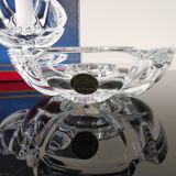 Bougeoir vintage floriforme "Lude" cristal d'Arques