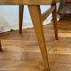 Vintage chairs in wood and skai legs from the 1950s