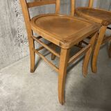 Pair of 1950s bistro chairs