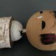 Japanese Kokeshi doll keel shape wood polychrome decoration early twentieth century