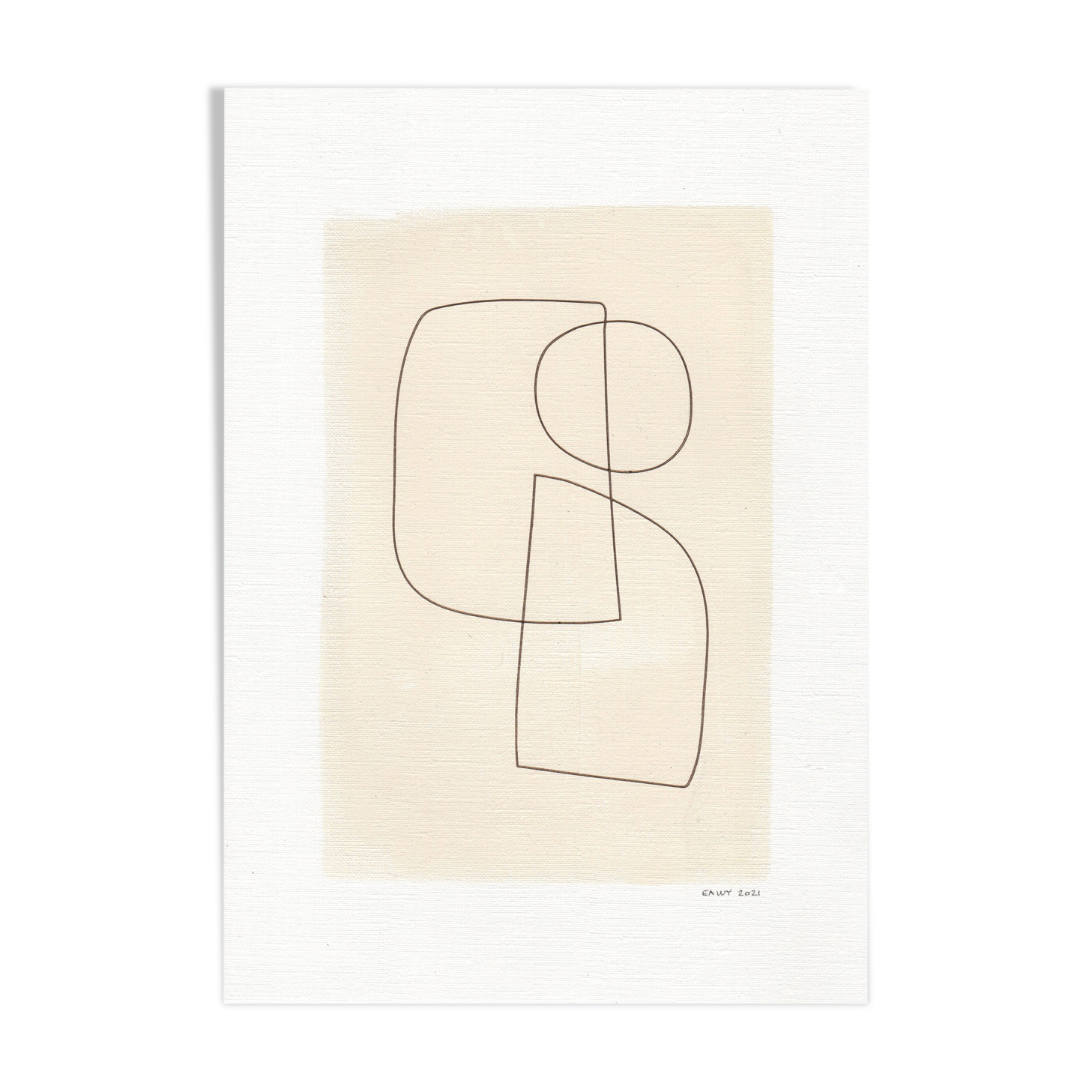 Painting and illustration on paper • T515 • signed Eawy