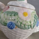 Antique slip teapot