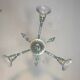 Venetian lustre in grey-blue Murano glass, circa 1930.