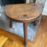 Dark wood tripod stool
