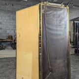 Nickel-plated bronze triptych mirror from the early 20th century.