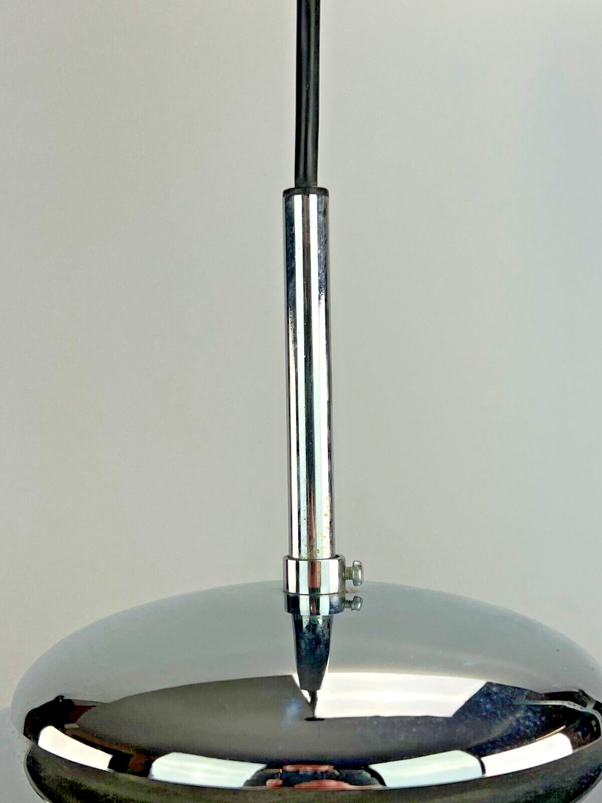 Kazuo Motozawa Saturno chrome design pendant light from the 60s