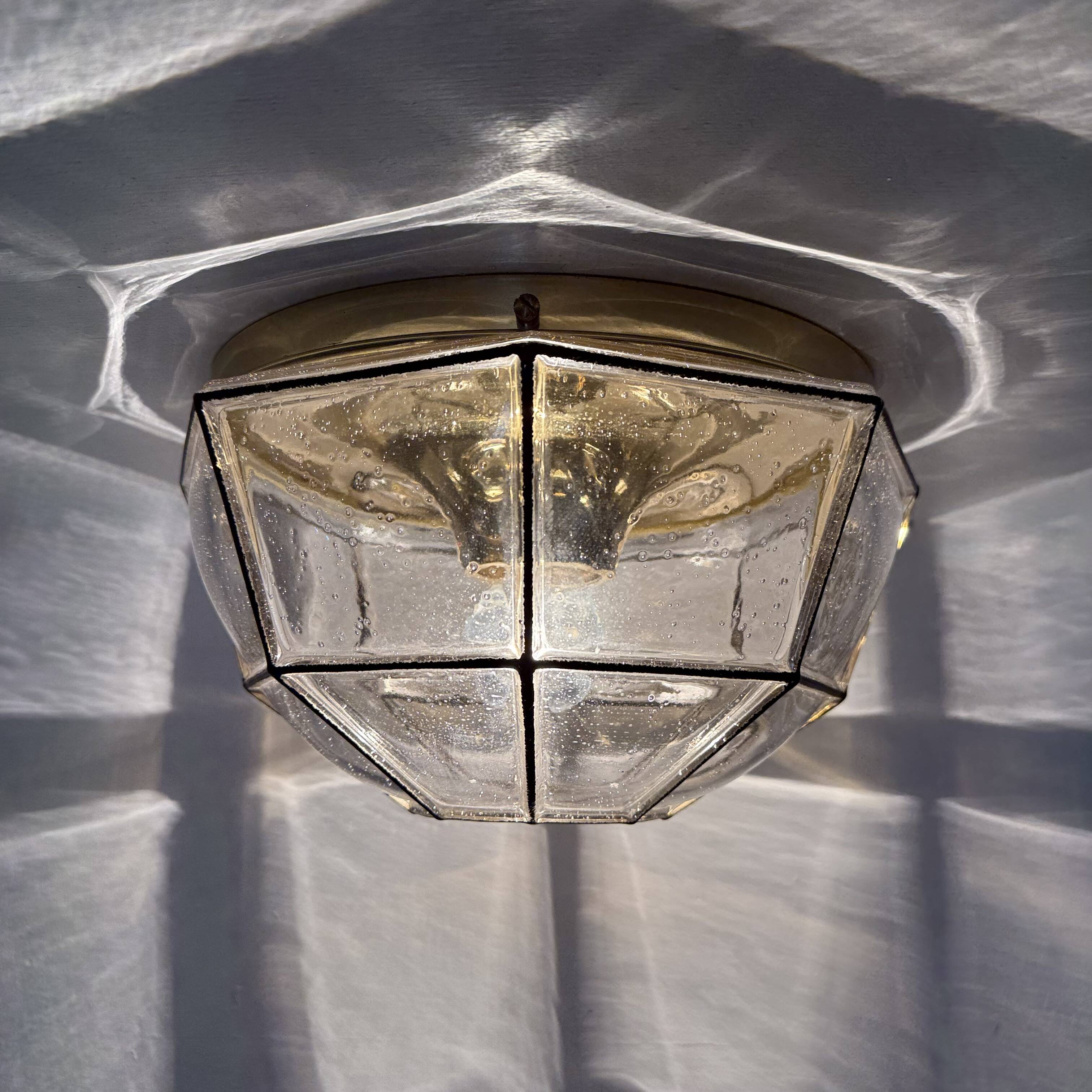Limburg Glashütte ceiling lamp , 1970s