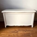 Old wooden toy box repainted