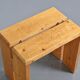 Tabouret en pin massif, Les Arcs