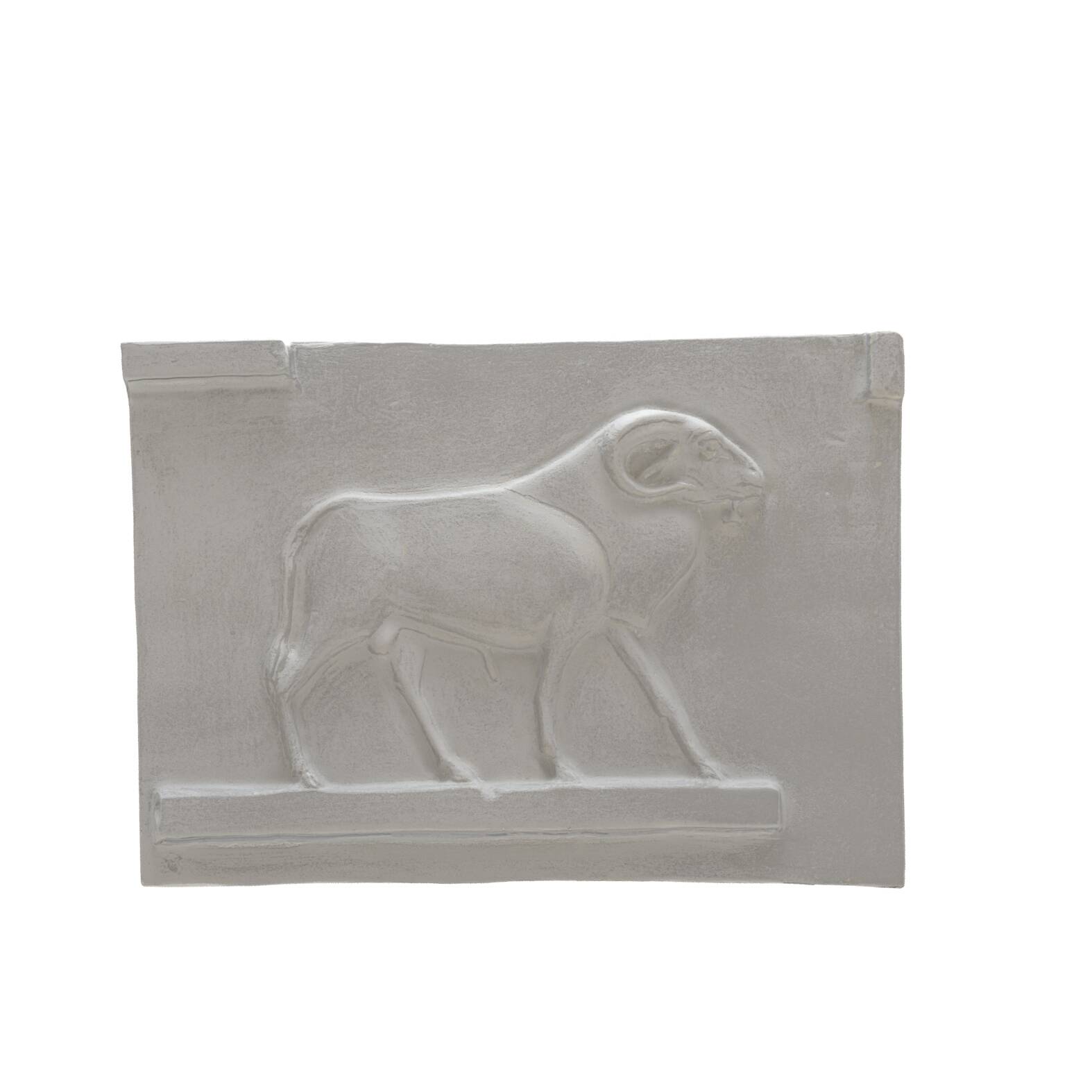 Plaster bas-relief – Ram deity of ancient Egypt