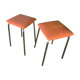 Paire de tabourets en Skaï