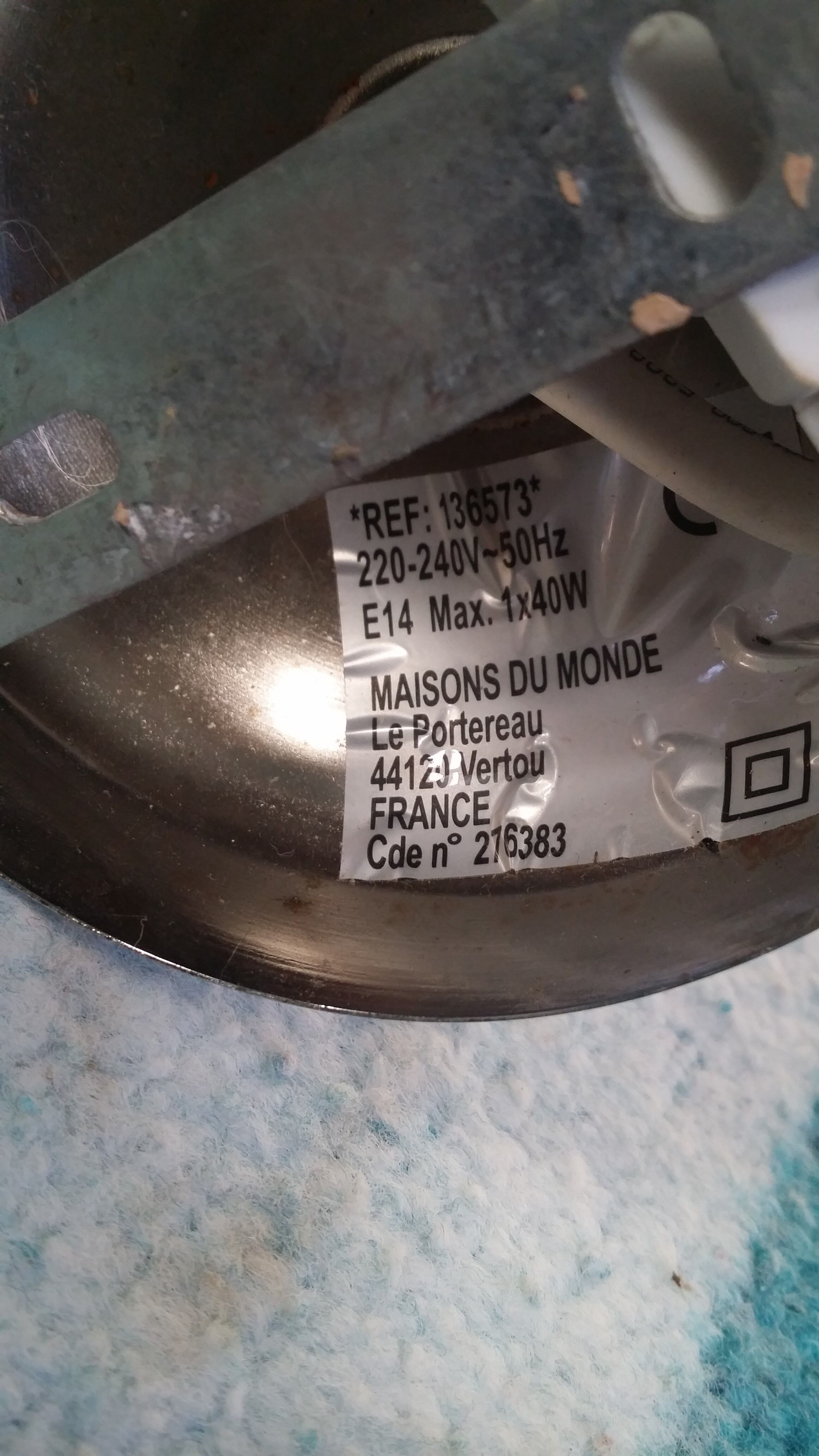 Pair of chrome wall lamps