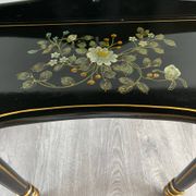 Console Demi-Lune Peinte et Dorée, Style Louis XVI, XXe Siècle