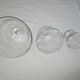 trio of old bells in transparent glass