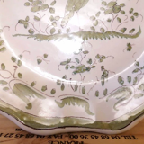 Earthenware plate of Moustiers bird of paradise