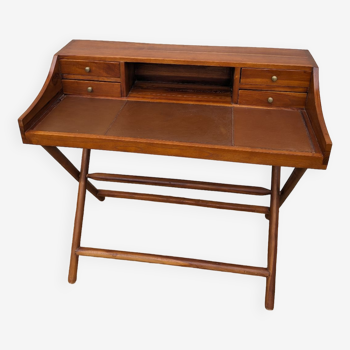 Colonial style desk in solid teak