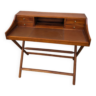 Colonial style desk in solid teak