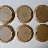 6 plates with starter or dessert, Sarreguemines Savoie model