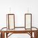 Paire de lampes en os et rotin