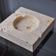 Brutalist ashtray by Fratelli Mannelli, travertine, Italy, 1970