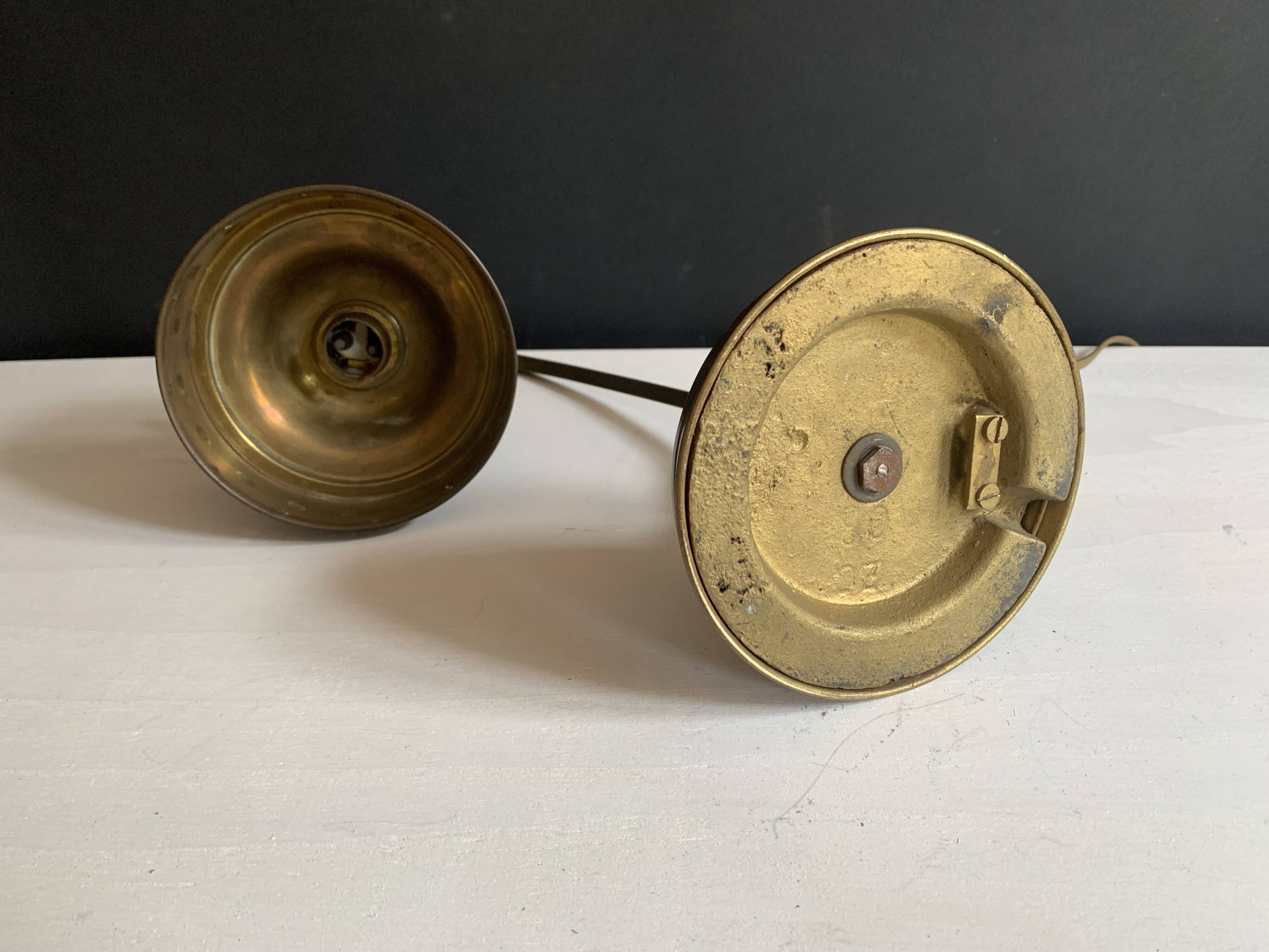 1900 bronze, brass and copper desk lamp