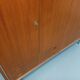 Vintage Scandinavian modernist wardrobe in teak and metal from the 1960s.