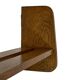 Vintage wooden wall shelve rack bookshelf in wood minimalist