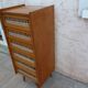 Vintage rattan weekly dresser