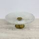 Mid-century design centrepiece crystal and brass bowl, 1960s