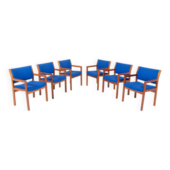 Set of 6 Danish design armchairs by Christian Hvidt for Soborg Mobelfabrik