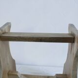 Small renovated solid wood bench