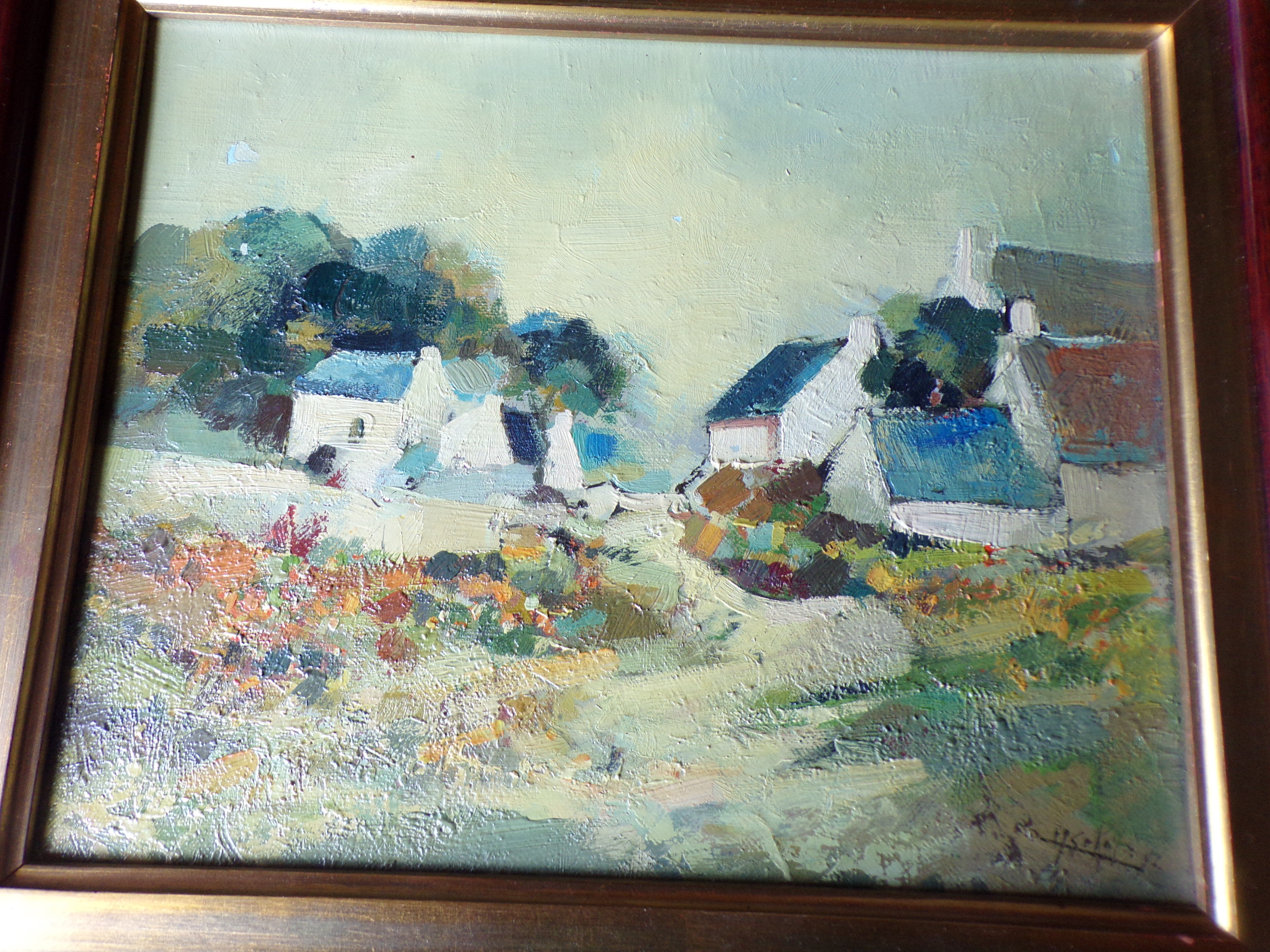 Oil painting painting painting signed Sokol 1972