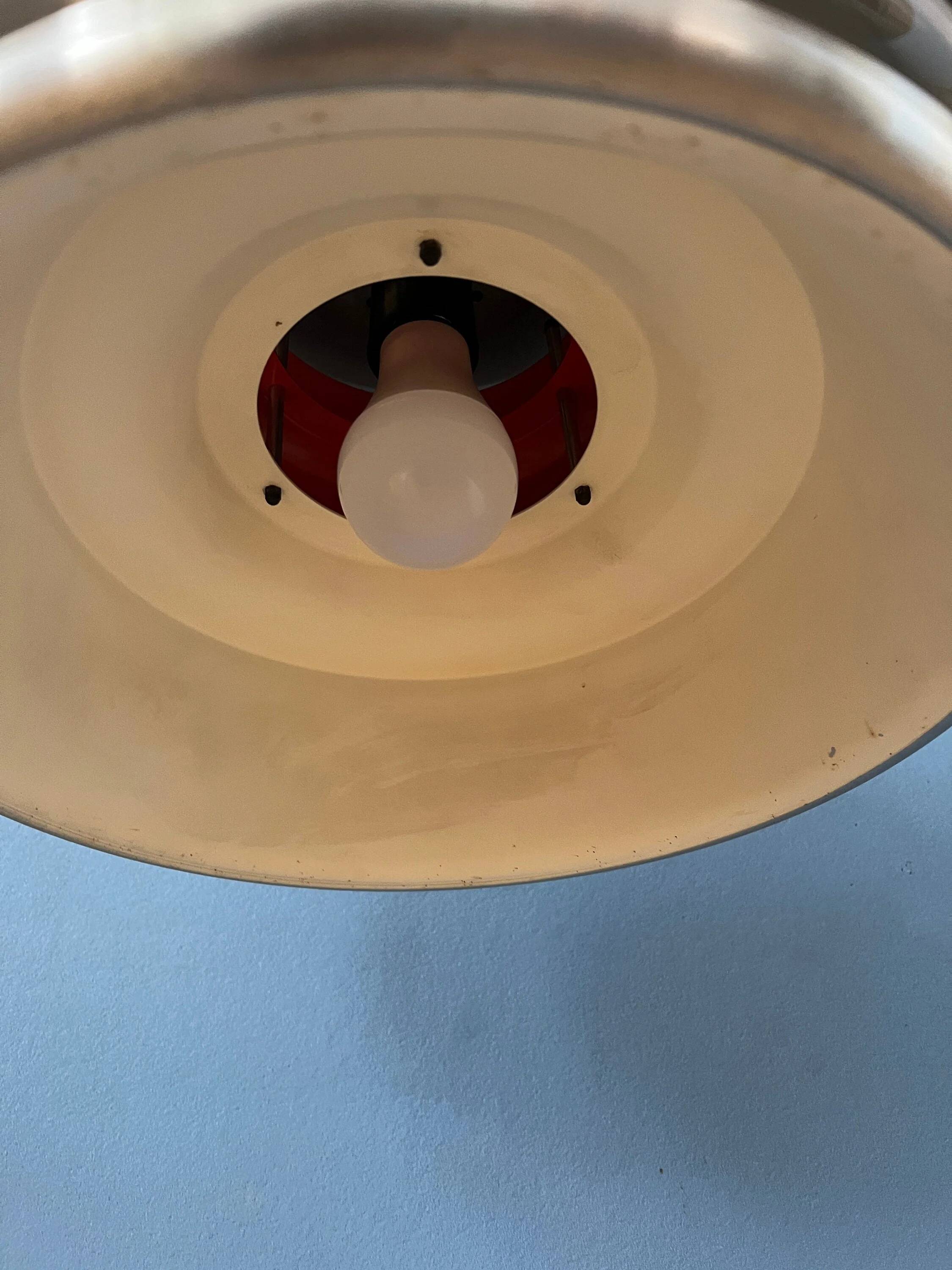 Suspension Space Age mid-century in smoked glass