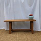 Solid oak bench