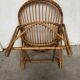 Rattan armchair bamboo wicker 70s vintage