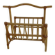 Large vintage rattan magazine holder 1960s - 1970s