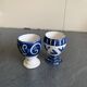 2 vintage Italian ceramic egg cups