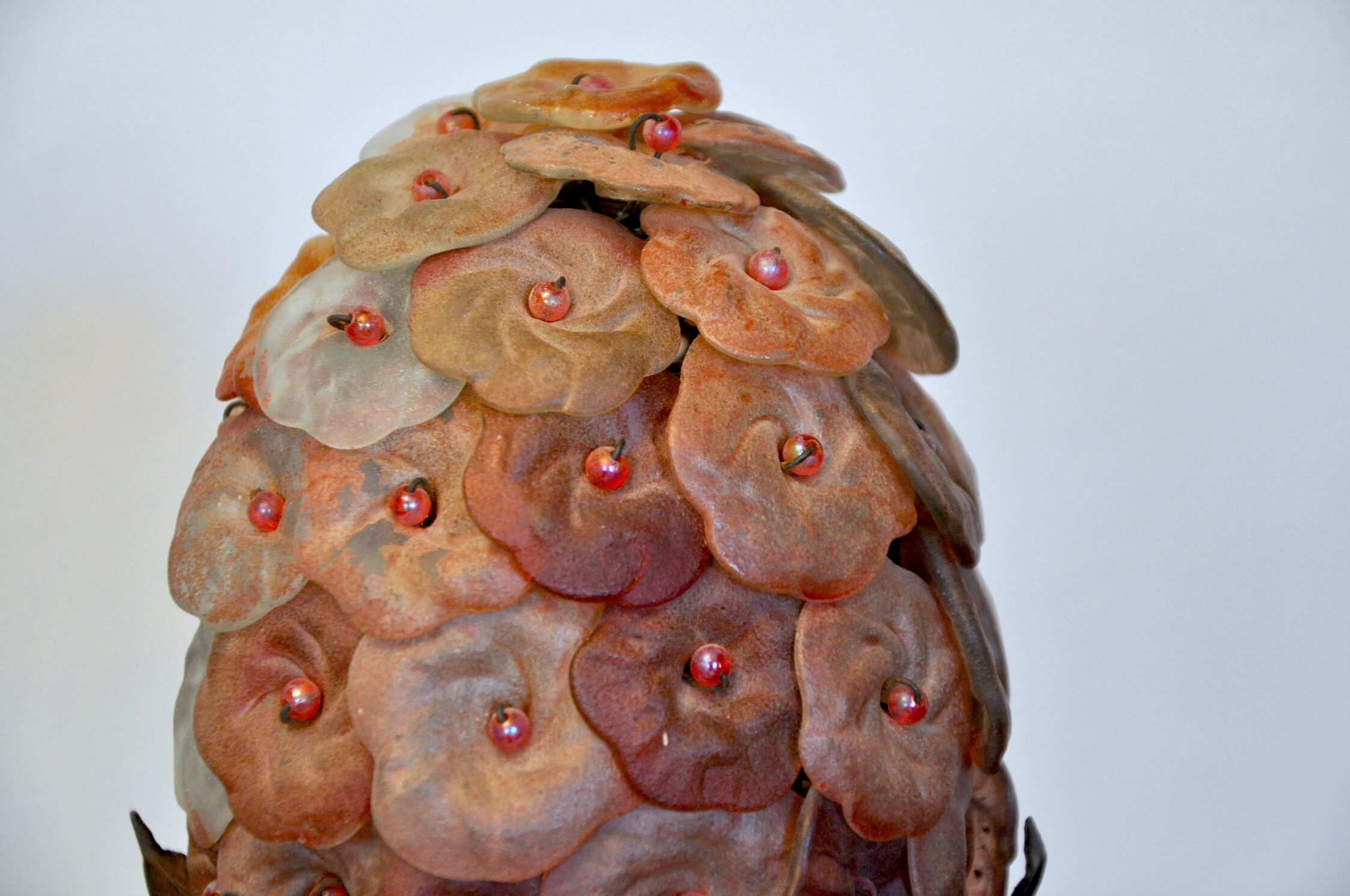 Murano floral lamp for L'artigiani, Italy, 1960